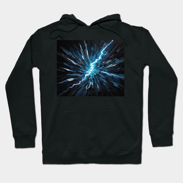 The abstract lighting Hoodie by TaansCreation 